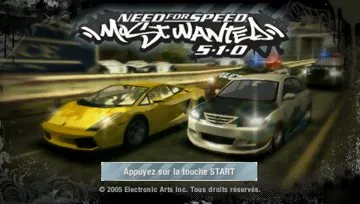 Need for Speed - Most Wanted - 5-1-0 (EU) screen shot title